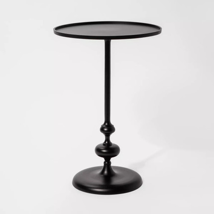 Click for more info about Londonberry Turned Metal Accent Table Black - Threshold™