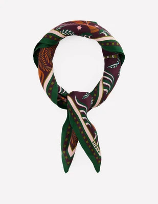 Boden Women's Elisabeth Silk Square Scarf in Purple | Boden (US)