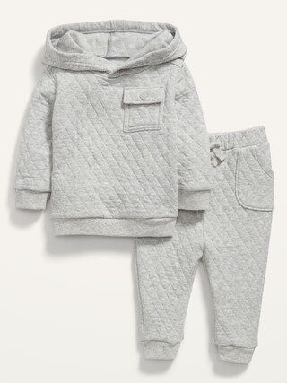 Unisex Quilted Hoodie & Sweatpants Set for Baby | Old Navy (US)