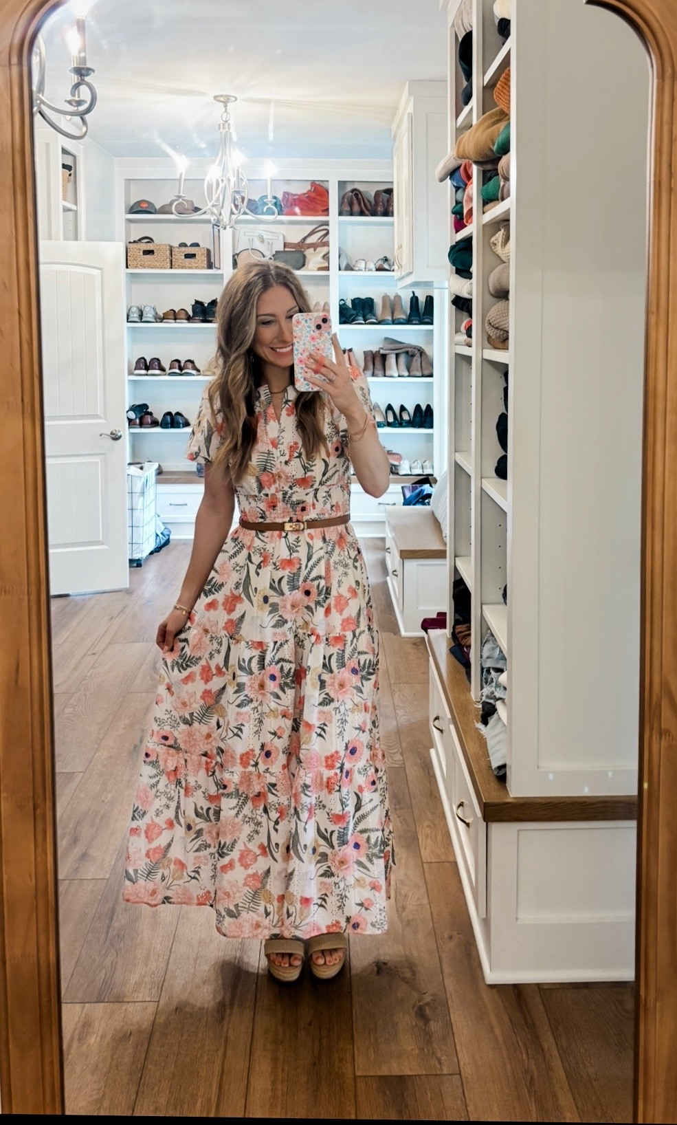 Absolutely loving this sweet maxi dress. Wearing a small. 

Spring dress | floral dress | summer dress | wedge sandals | summer sandals 

#LTKWorkwear #LTKootd #LTKSeasonal