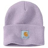 Carhartt mens Knit Cuffed Beanie Hat (Closeout), Dusk Purple, One Size US | Amazon (US)