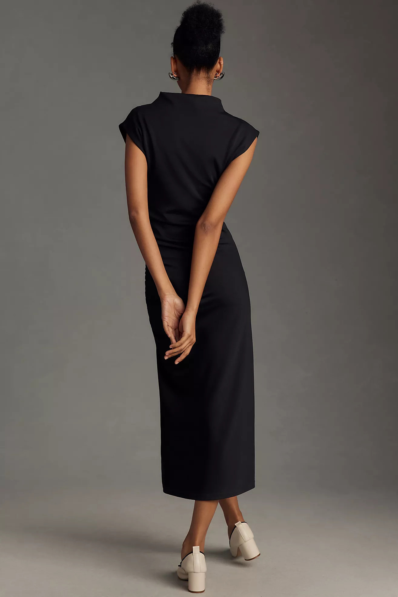 The Maya Ruched Cowl-Neck Dress | Anthropologie (US)
