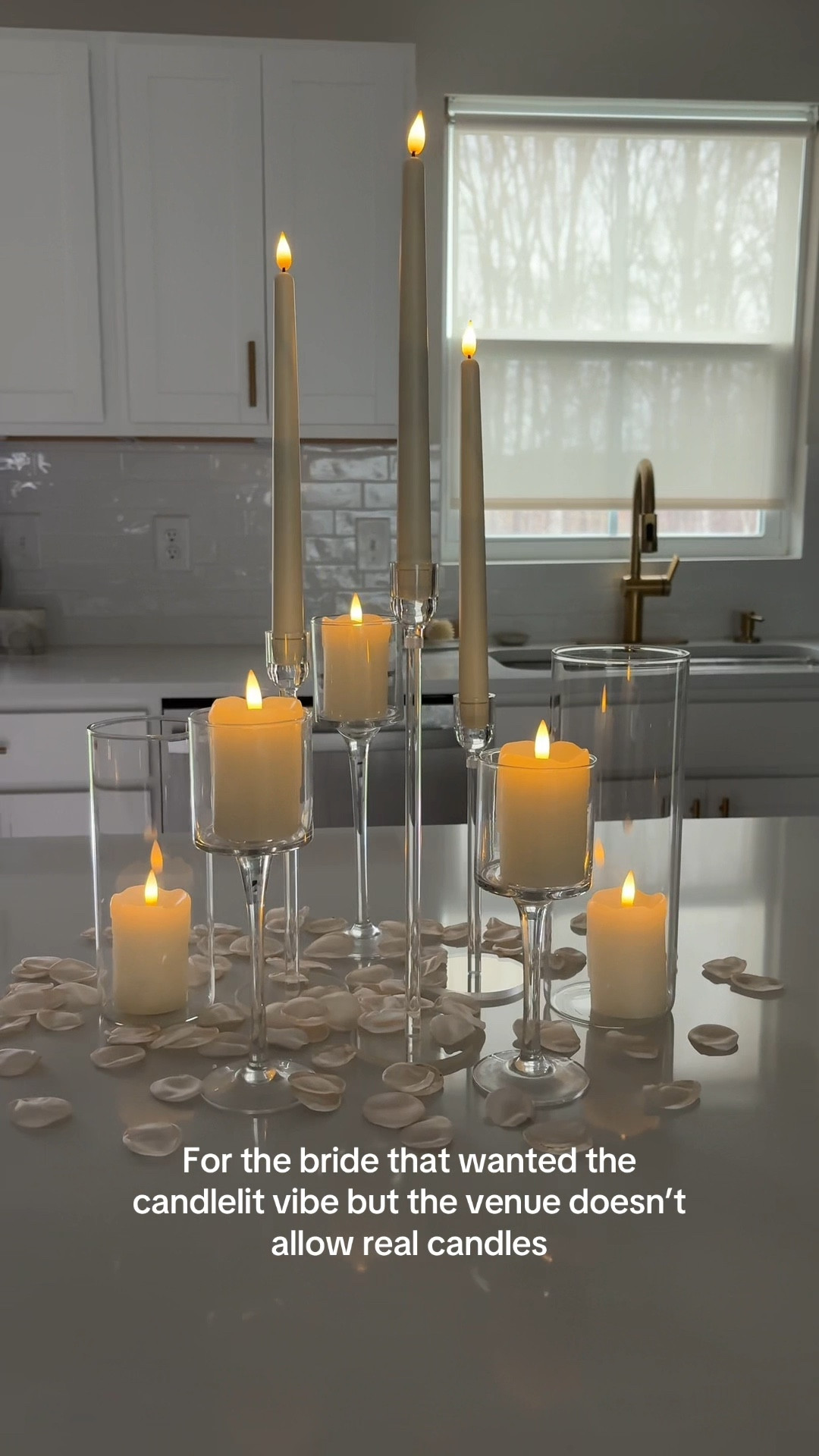 Flameless wedding centerpiece idea

#LTKWedding