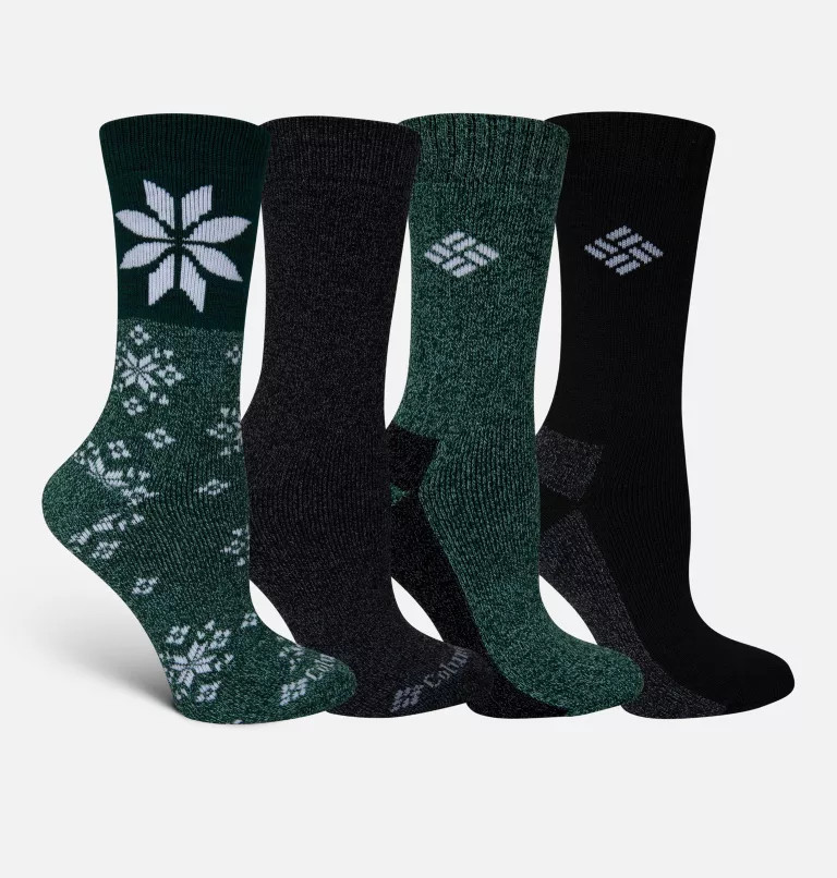 Women's Winter Solstice Crew Sock - 4pk | Columbia Sportswear