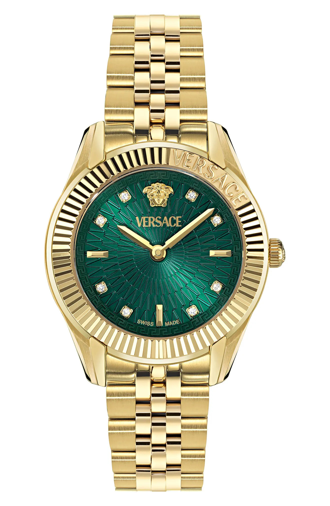Greca Time Diamond Bracelet Watch, 30mm (Women) | Nordstrom | Nordstrom