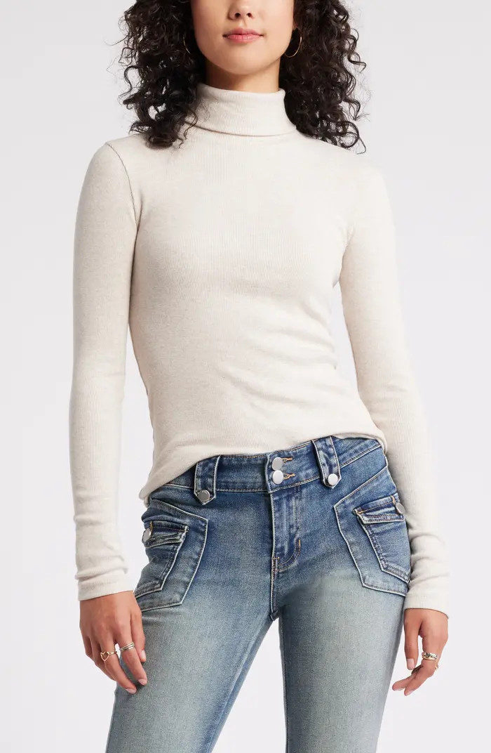 Turtleneck Ribbed Top | Nordstrom