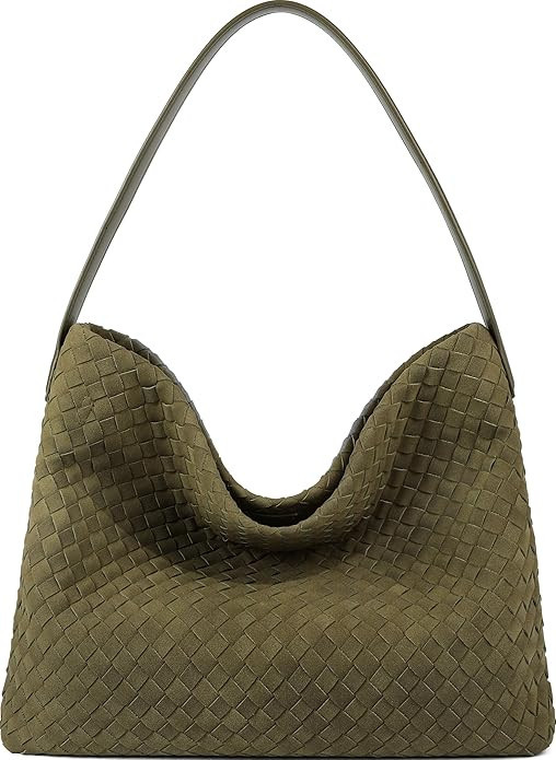 Suede Purses Bag for Women, Top Handle Shoulder Bag Vegan Leather Hobo Bag Slouchy Travel Tote Ba... | Amazon (US)