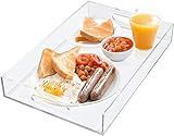 Estilo Premium Acrylic Tray with Handles for Breakfast, Coffee Tables, Serving Food or Decorative Di | Amazon (US)