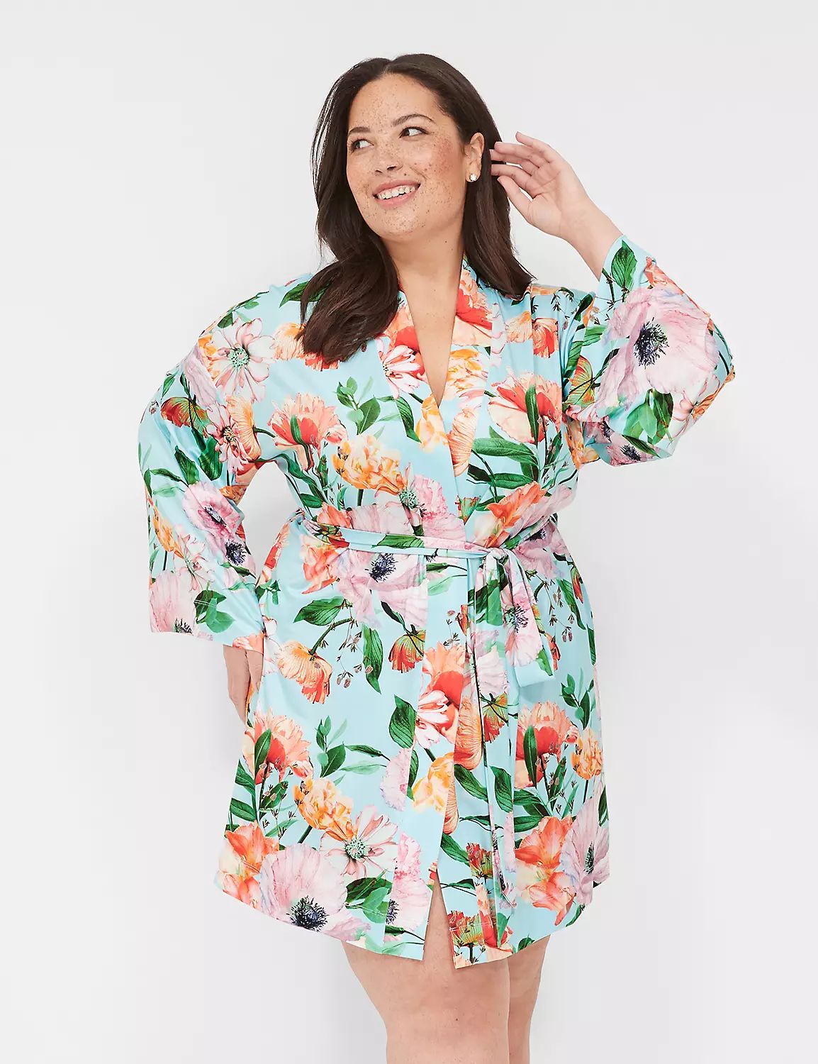 Printed Microfiber Robe | LaneBryant | Lane Bryant (US)