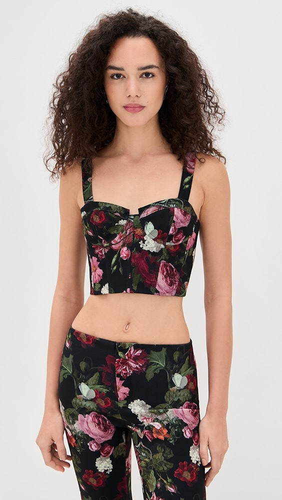 Jeanna Bustier Smocked Back Cropped Top | Shopbop