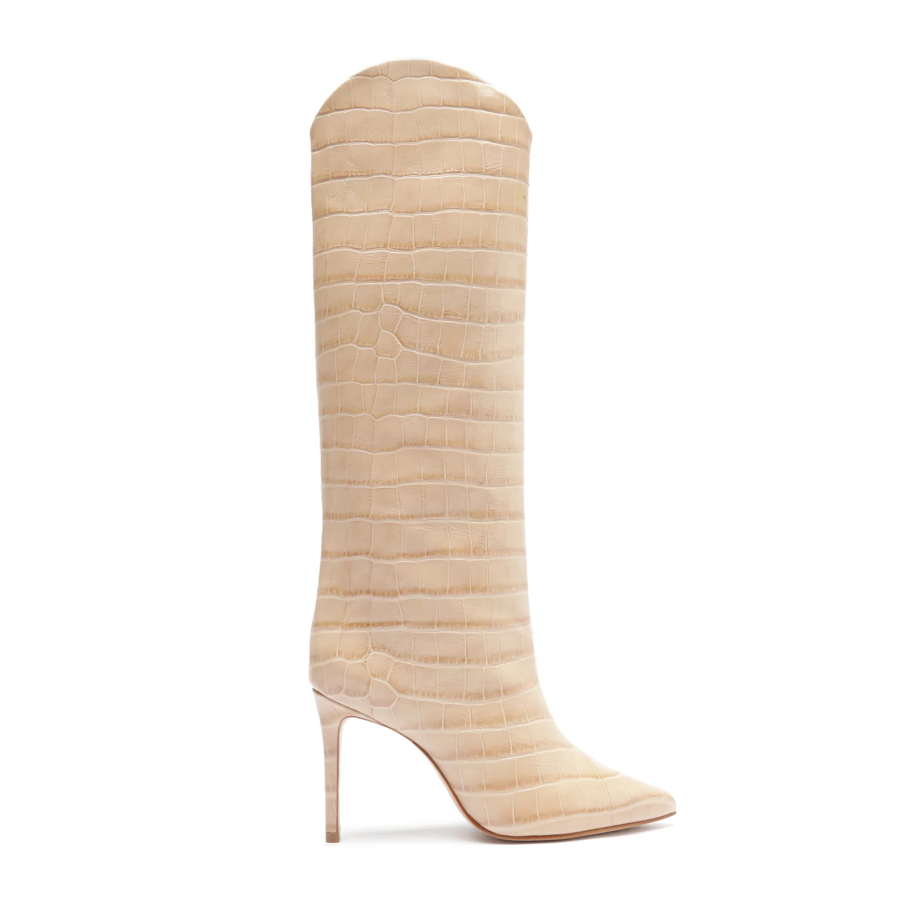Maryana Crocodile-Embossed Leather Boot | Schutz Shoes (US)
