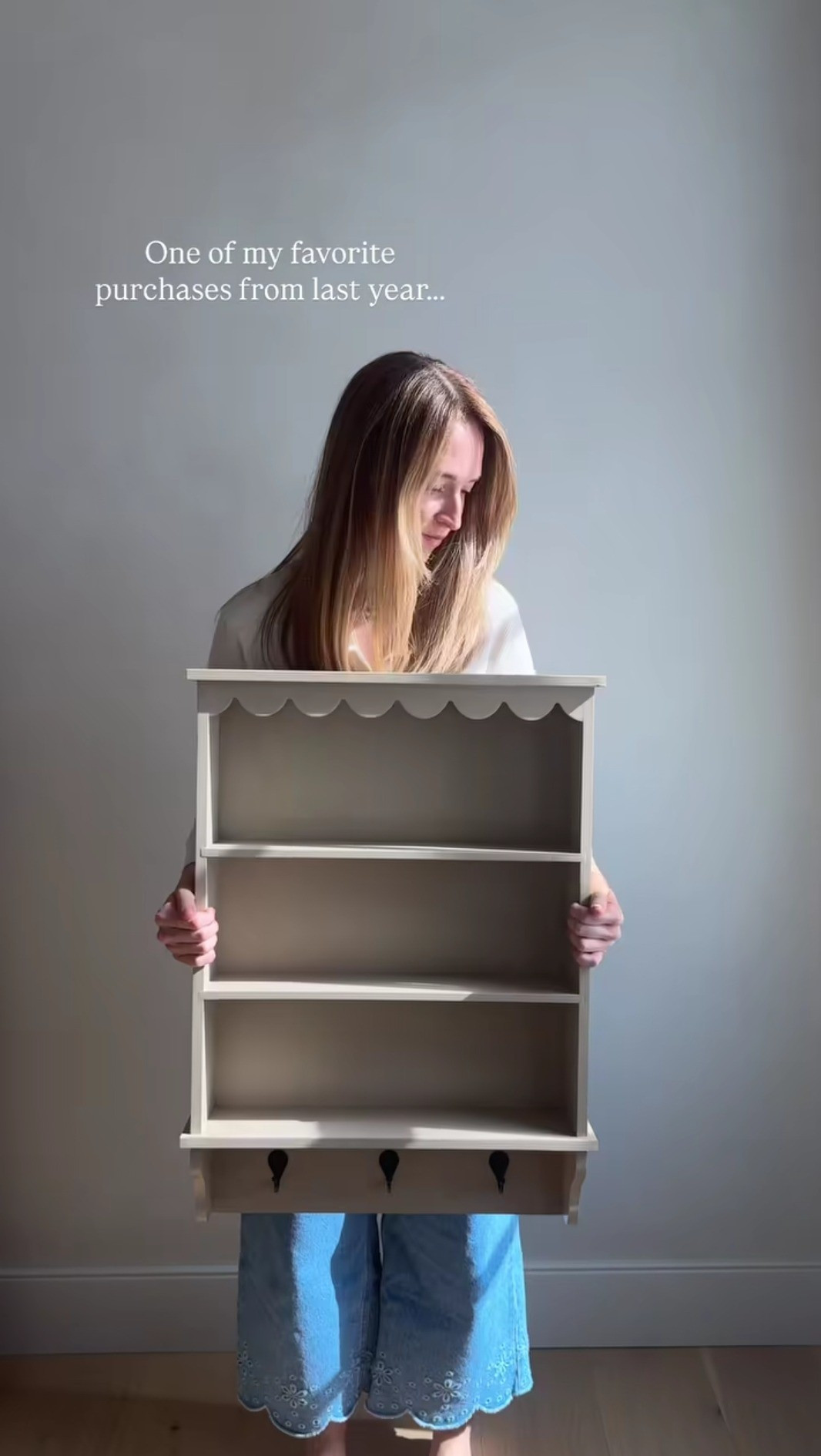 I’ve had this shelf for about a year now and it’s still one of my favorite purchases from last year. Would be so cute in a kid bedroom or laundry room too! 

 #LTKHome