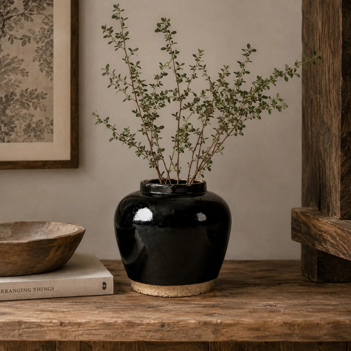 Black Indoor / Outdoor Porcelain Table Vase | Wayfair North America