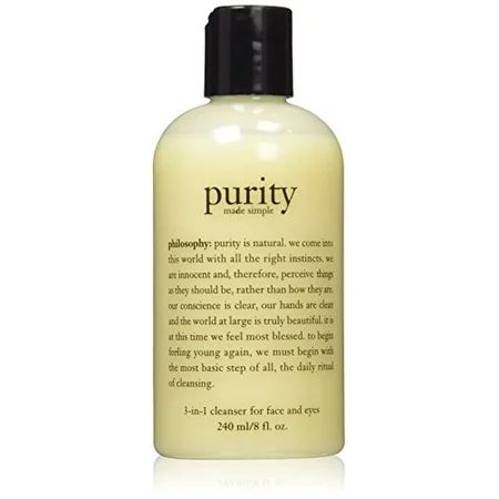 Philosophy Purity Made Simple 3 in 1 Cleanser for Face & Eyes 8 oz. | Walmart (US)