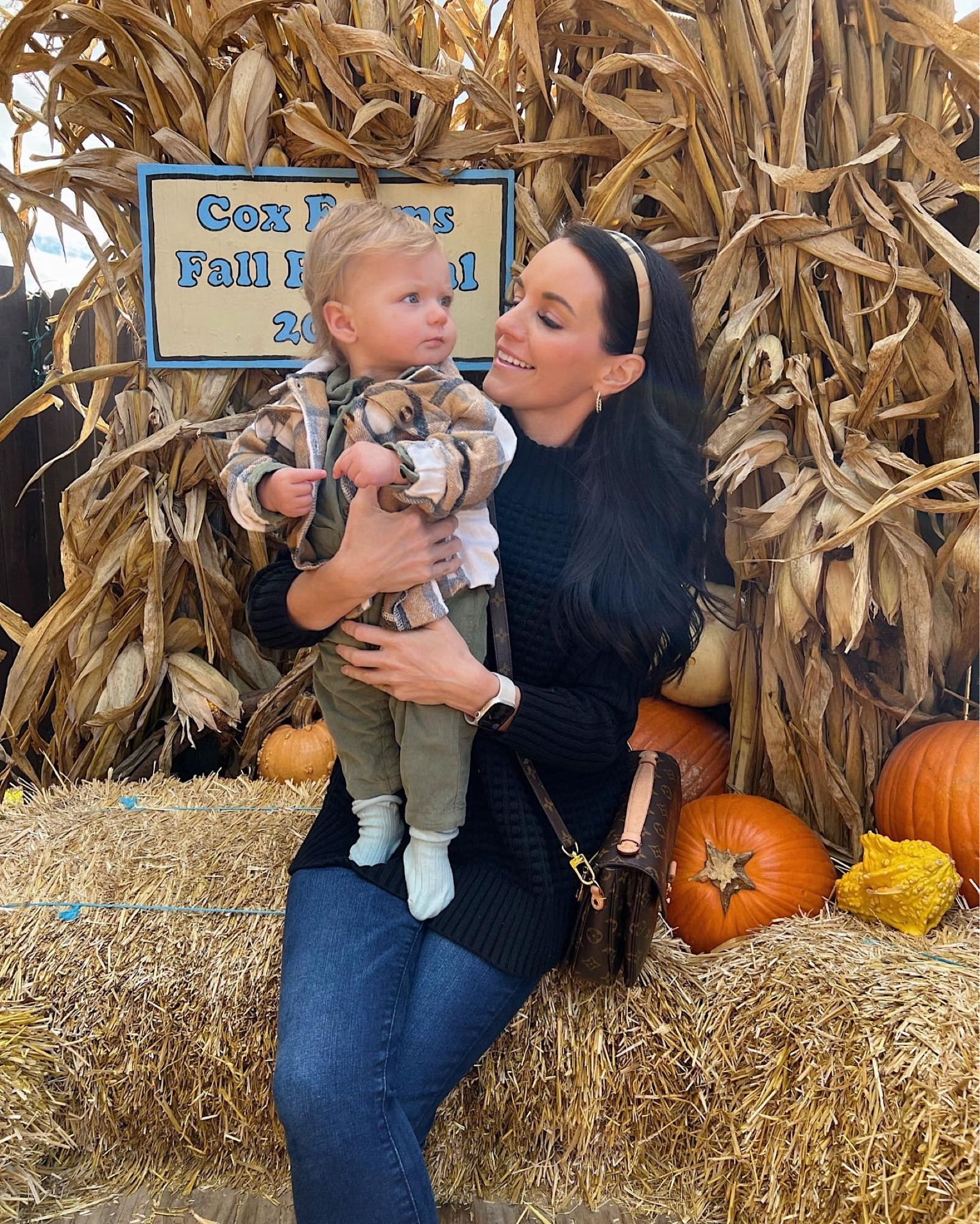 Just a couple ghouls at the pumpkin patch 🧡Outfit details linked in bio. 
.
.
.
#fall #pumpkinpatch #pumpkins #fallfashion #fallactivities #mommyandme #10monthsold #pumpkinspice #womensfashion #sweaterweather #boots #babygirl #babyclothes #coxfarms #nova #northernvirginia 

#LTKHoliday #LTKSeasonal #LTKHalloween