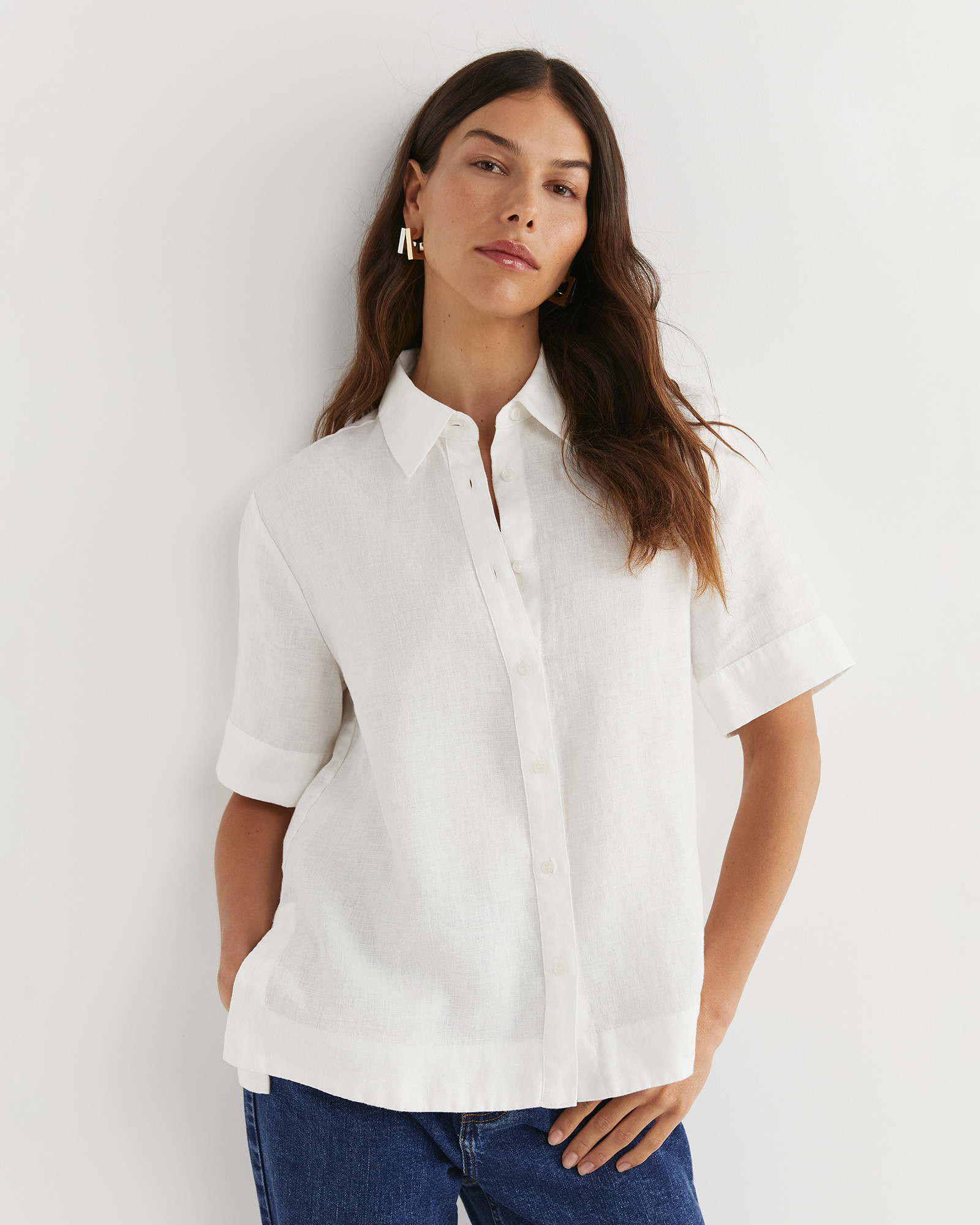 Lulu Short Sleeve Linen Shirt | Sportscraft (Australia)