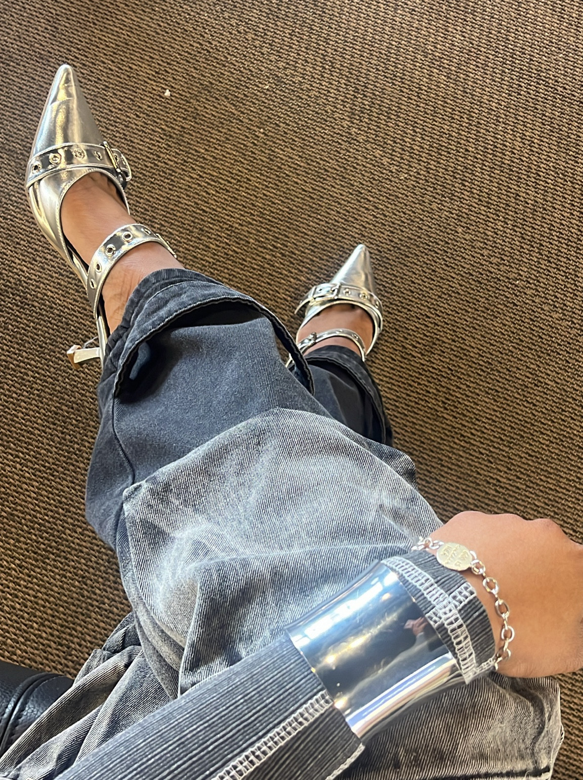 Silver always ups an outfit. #accessories #pointedtoeheels #silverheels #aestheticjewelry #trendyshoes #vintage 

#LTKstyletip #LTKfindsunder100 #LTKfindsunder50
