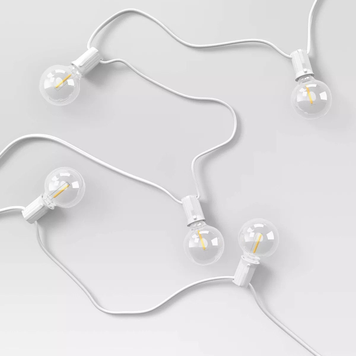 20ct LED Indoor Outdoor Globe String Lights Clear Bulbs - Room Essentials™ | Target