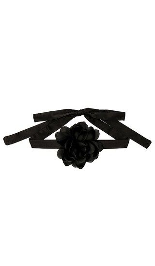Kylie Floral Necklace in Noir | Revolve Clothing (Global)