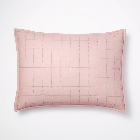 Grid Stitch Cotton Quilt Sham - Threshold™ designed with Studio McGee | Target