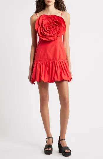 FARM Rio Red Balloon Minidress at Nordstrom Rack, Size Medium | Nordstrom Rack