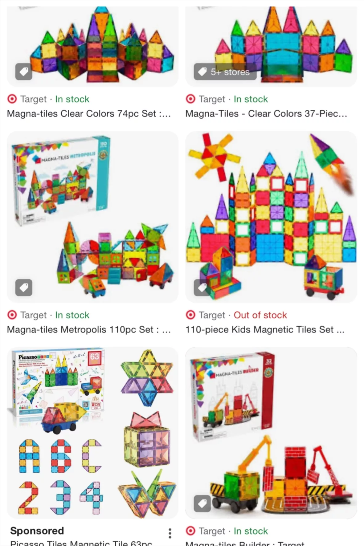MAGNA-TILES Clear Colors 37pc Set curated on LTK