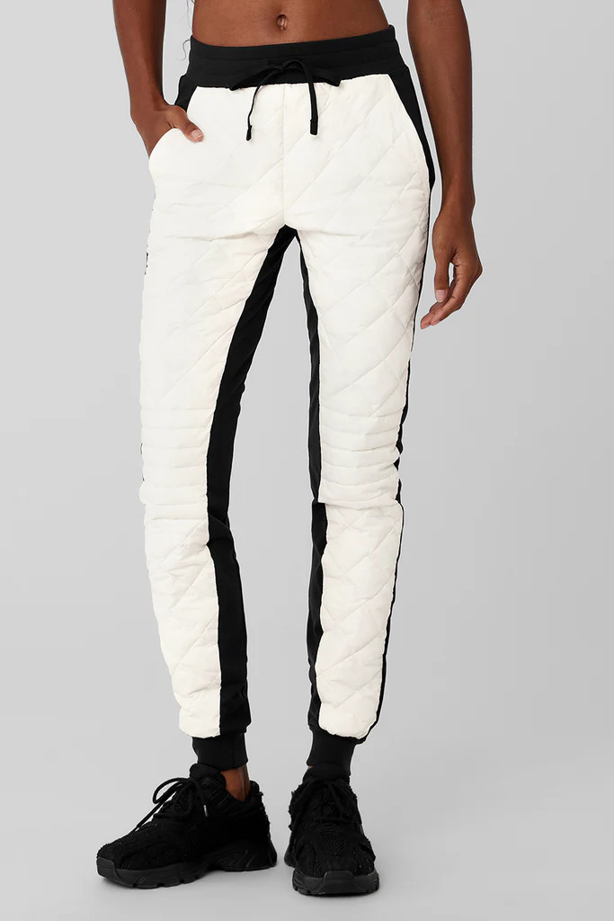 Airbrush Winter Warm High-Waist Moto Puffer Pant | Alo Yoga (US)