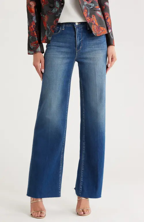 L'AGENCE Scottie High Waist Wide Leg Jeans in Hasting at Nordstrom, Size 26 | Nordstrom