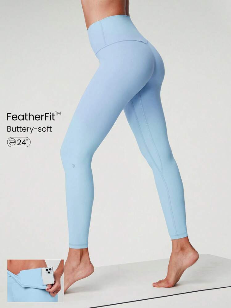 GLOWMODE 24" FeatherFit™ Low Impact 3/4 Leggings Gym Valentine's Day | SHEIN