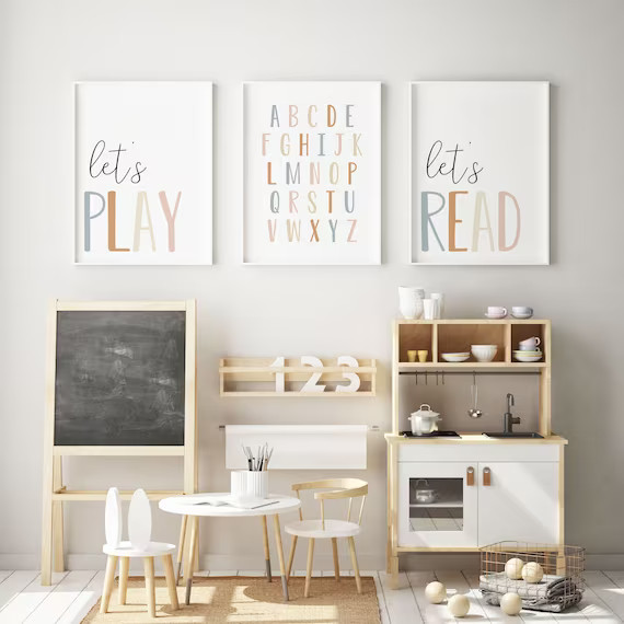 DIGITAL FILES, Playroom Wall Art, Playroom Prints, Playroom Decor, Kids Room Decor, Kids Wall Art... | Etsy (US)