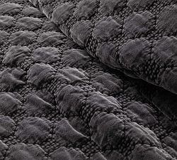 Velvet Lattice Handcrafted Quilt | Pottery Barn (US)