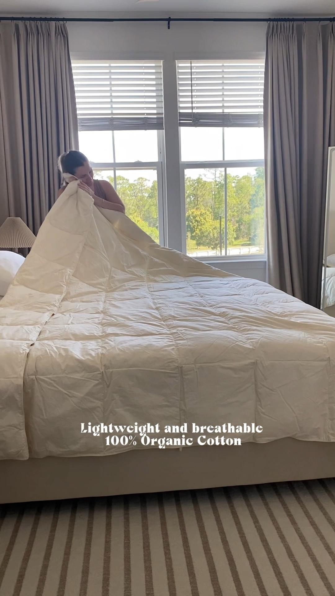 Lightweight organic cotton feather down comforter it’s perfect 🤩 100% natural! Size king color off white. And I let you the duvet set covers here also! 

#LTKSummerEdit #LTKSaleAlert #LTKHome