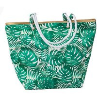 Monogrammed Tropical Canvas Tote Bag - Custom Embroidered Beach Personalized Monogram Gift For Women | Etsy (US)