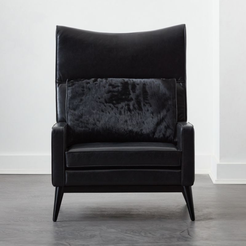 Embassy Black Lounge Chair Model 314 | CB2 | CB2