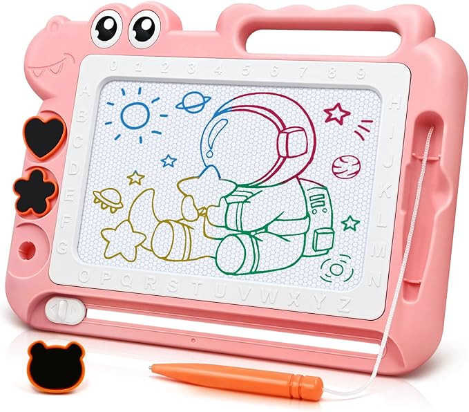 AiTuiTui Magnetic Drawing Board Toddler Toys Gift for 2 3 Year Old Girls Boys, Sketch Writing Doo... | Amazon (US)