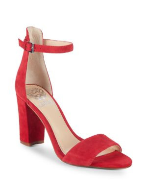 Vince Camuto - Corlina Ankle-Strap Suede Sandals | Saks Fifth Avenue OFF 5TH
