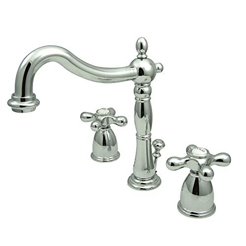 Kingston Brass KB1971AX Heritage Widespread Lavatory Faucet, Polished Chrome,8-Inch Adjustable Cente | Amazon (US)