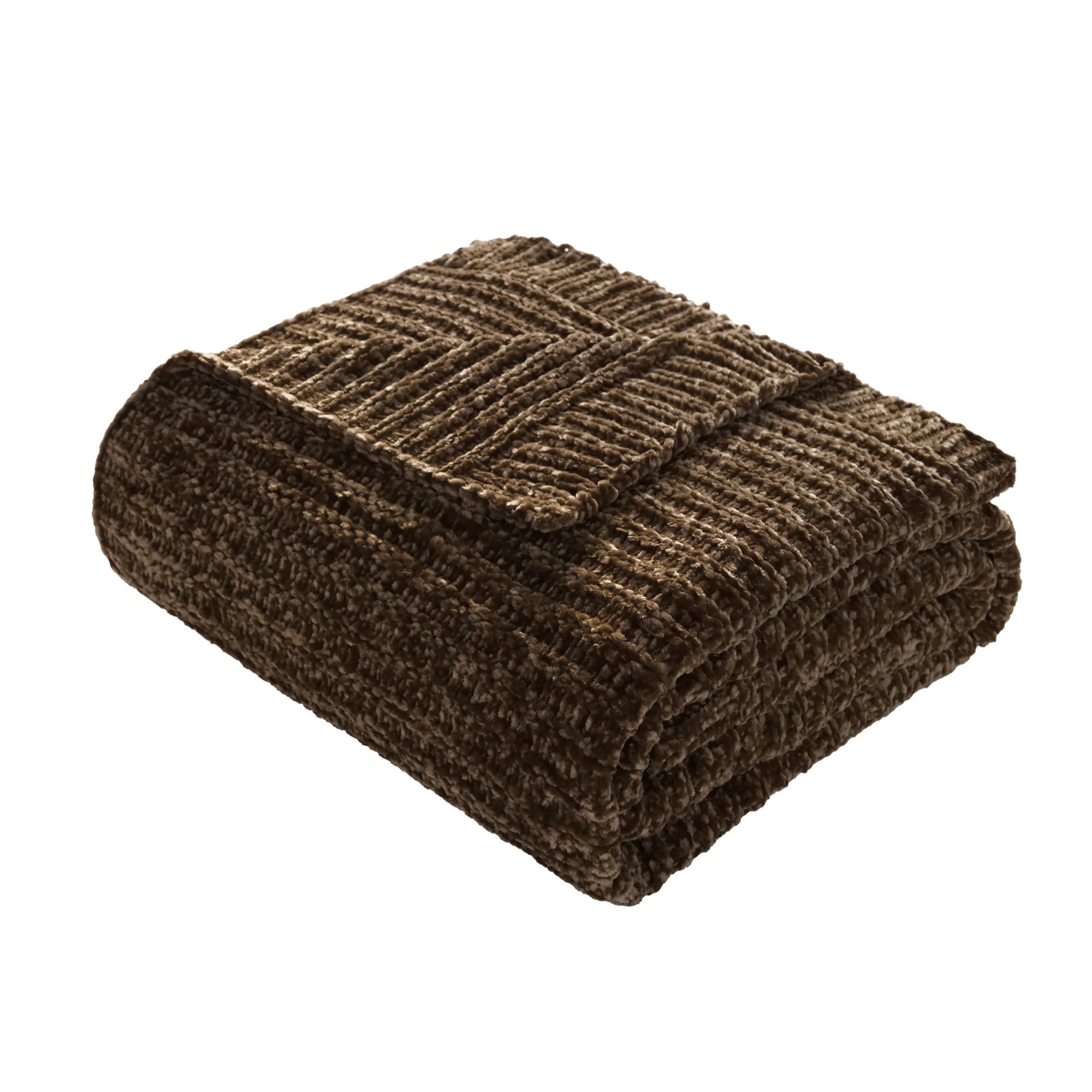 Soft Plush Lightweight Reversible Chenille Throw Blanket | Wayfair North America