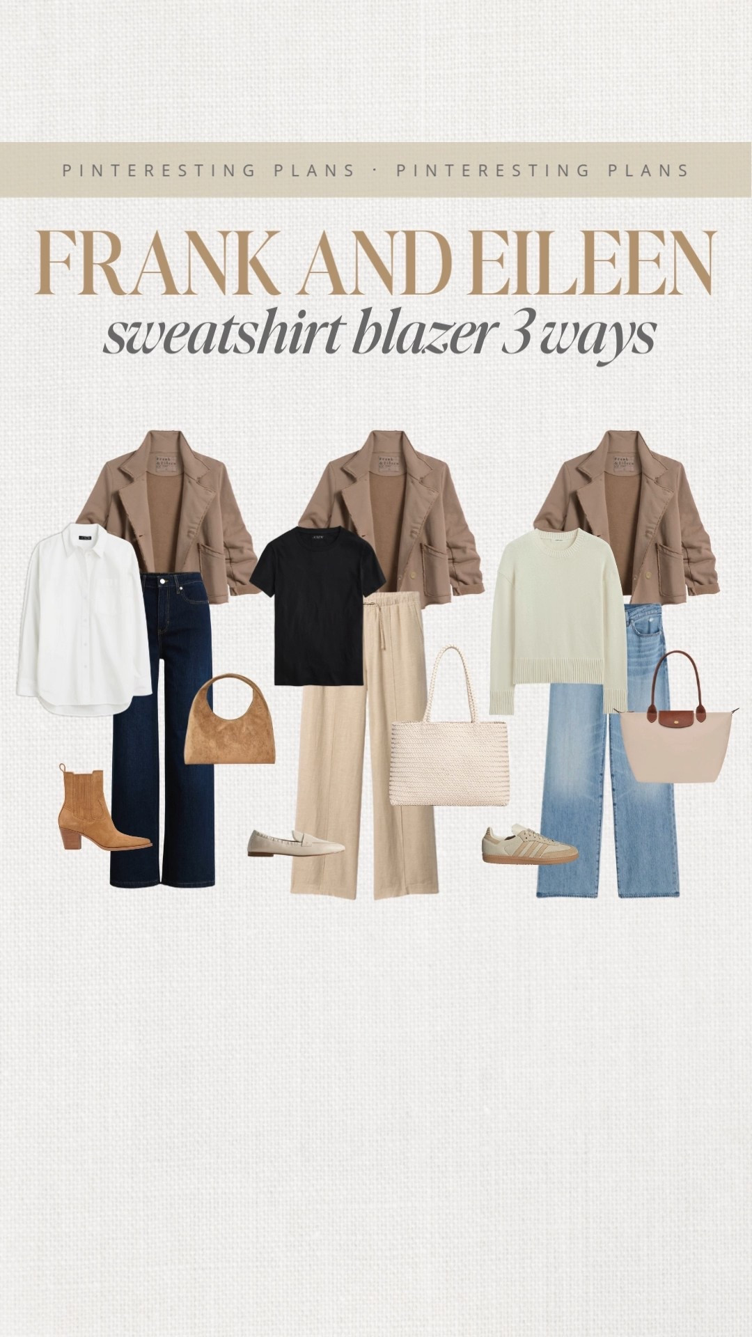 Frank and Eileen sweatshirt blazer three ways🙌🏻🙌🏻

Save option is also listed, jeans, casual, work wear, purse, flats, T-shirt, sweat sweater

#LTKStyleTip #LTKItBag #LTKShoeCrush