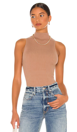 Sandra Top in Camel | Revolve Clothing (Global)