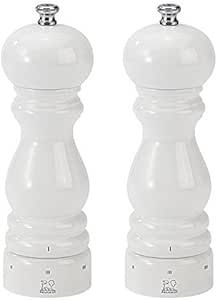 Peugeot Paris U'Select 7-Inch Pepper & Salt Mill Set, White Lacquer | Amazon (US)