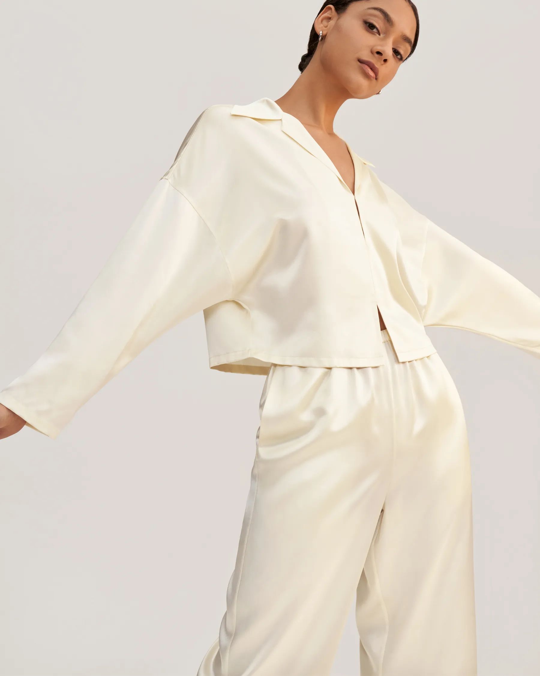 Jasmine Silk  Pullover Pajama Set | LilySilk
