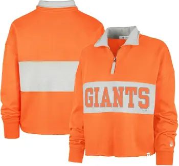 '47 Women's '47 Orange San Francisco Giants City Connect Bae Remi Quarter-Zip Jacket | Nordstrom | Nordstrom