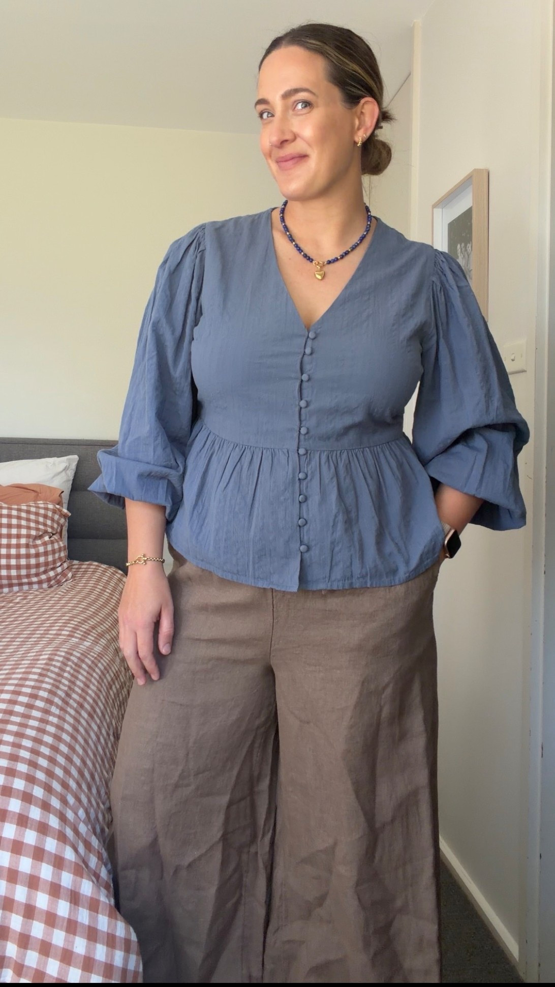 Some new things in my wardrobe including this blouse as a pre loved find from Nobody’s Child- love!

Linen pants- size 16
Also a size in the M&S jeans that’s are linked xx 

#midsize #linenpants #jewellery #accessories