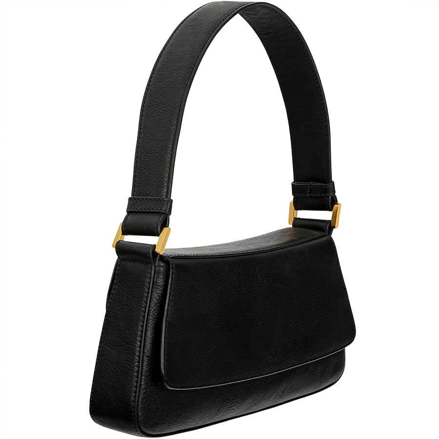 Time Resistance Leather Handbag - Full-Grain Leather Purse for Women - Shoulder Bag Made in Italy | Amazon (US)