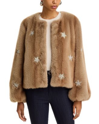 Benson Mixed Star Faux Fur Jacket | Bloomingdale's (US)