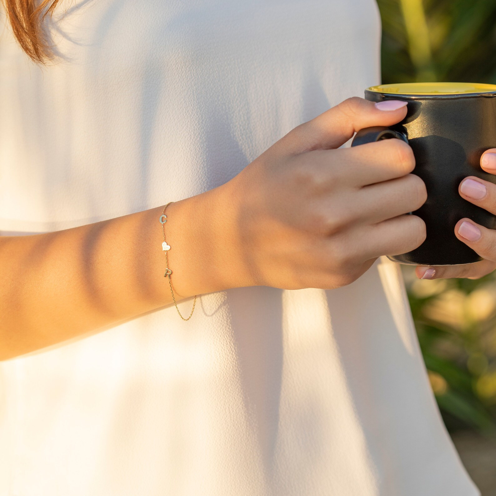 Letter Bracelet, Bridesmaid Bracelet, Initial Bracelet, Mothers Day Gift, Christmas Gift, Gift fo... | Etsy (US)