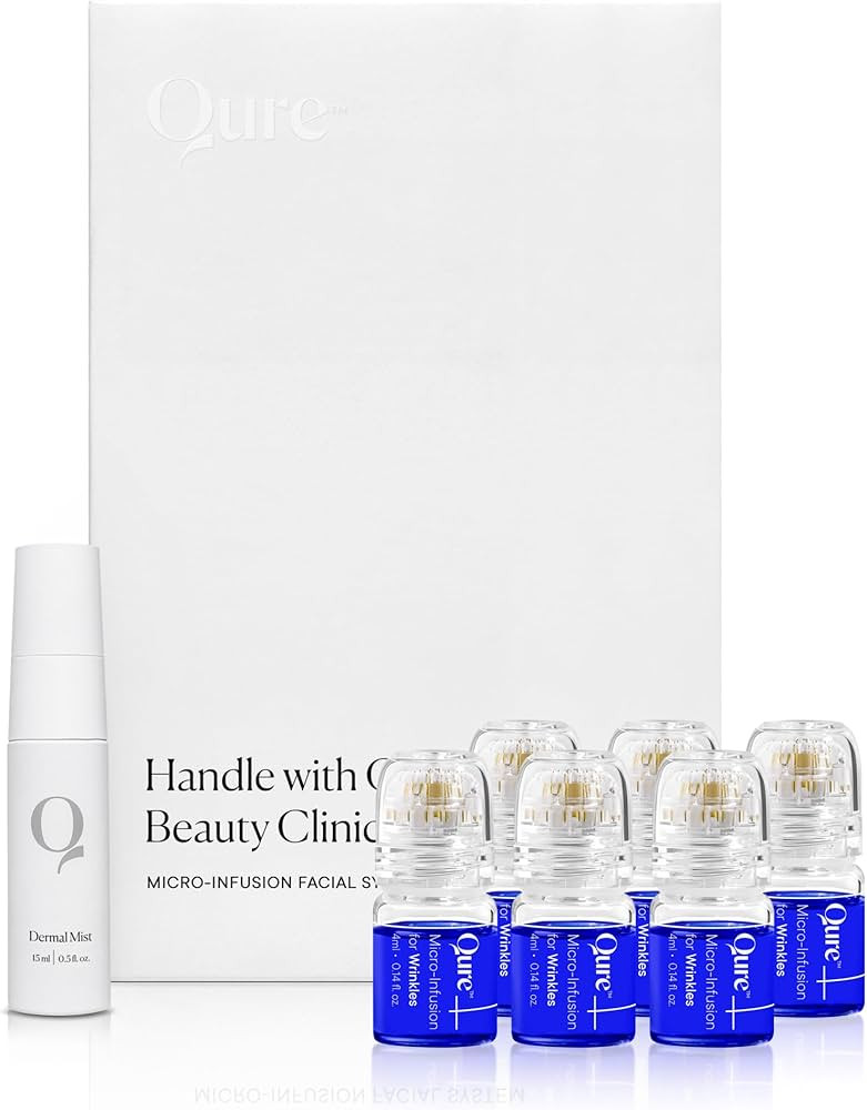 Qure Micro-Infusion System for Face - All Skin Types, Easy 5min at-Home Skincare Facial Applicati... | Amazon (US)
