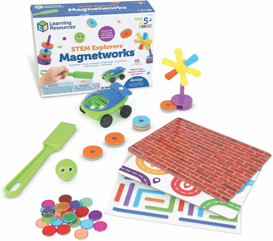 Learning Resources STEM Explorers Magnetworks, Magnetic Science Set, Physics Experiment Toys for ... | Amazon (US)