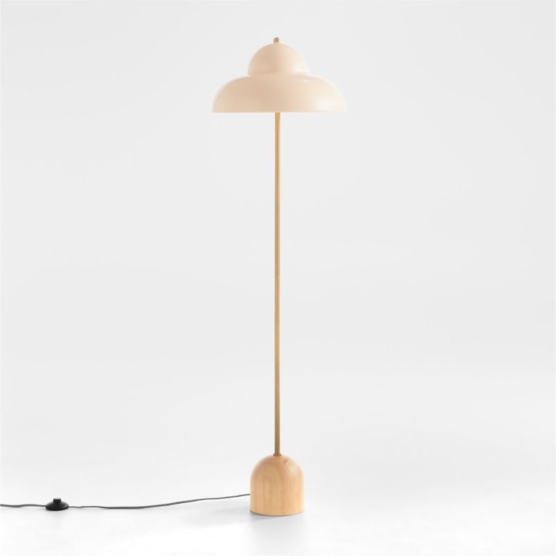 Eloise Wood and Metal Floor Lamp + Reviews | Crate & Kids | Crate & Barrel